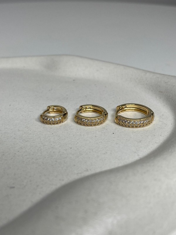 Trio de argolinhas Perla